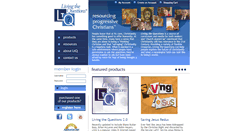 Desktop Screenshot of livingthequestions.com